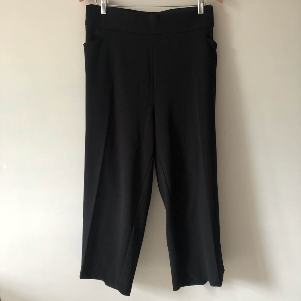 Cropped Wide Leg Trousers